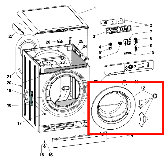 Как разобрать машину канди. Стиральная машина Аристон WMSF 602 устройство барабана чертеж. Схема сливной системы стиральной машины. Стиральная машинка Хотпоинт Аристон в разборе.